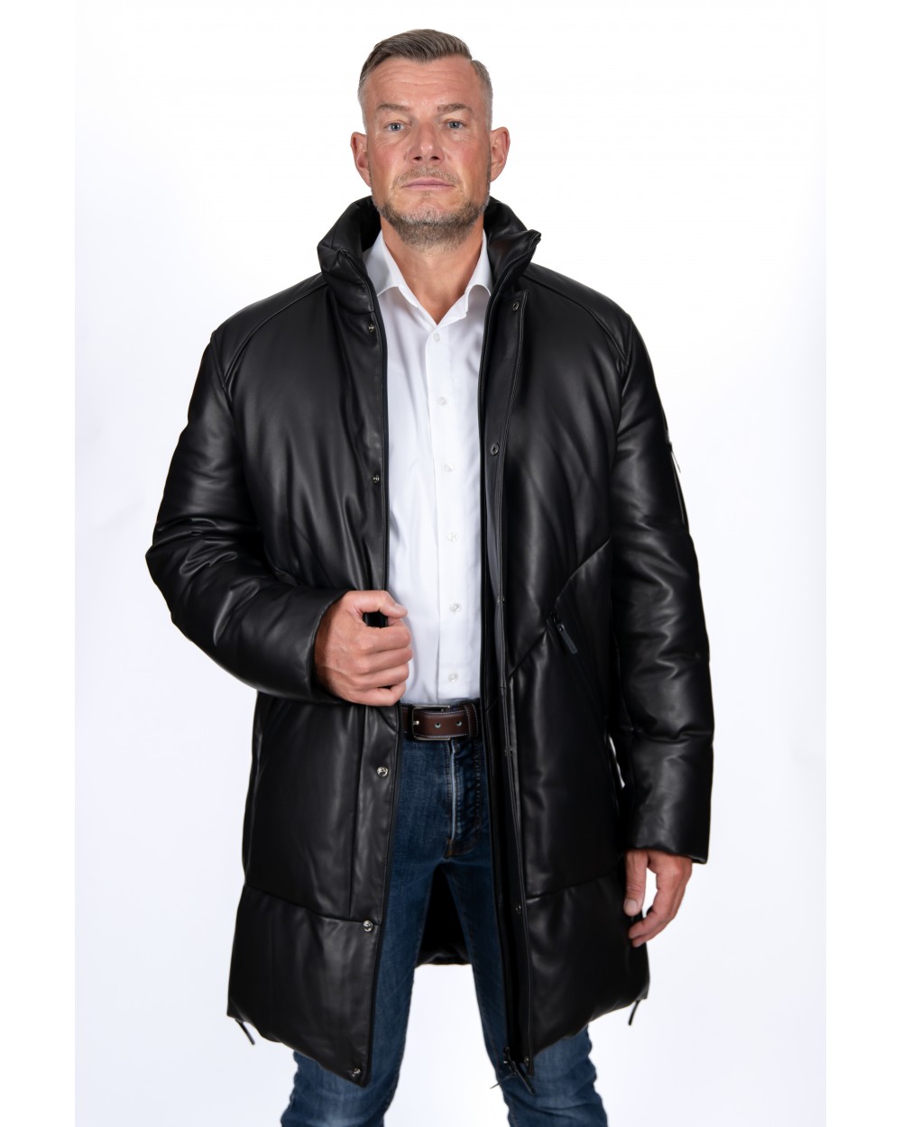 Doudoune en cuir homme GIORGIO MARIO KOZHA