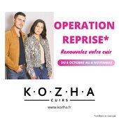 👉OPÉRATION REPRISE#06 Octobre au 06 Novembre#KOZHA#leather#fur#brest#vitrinesdebrest#woman#man#😍#www.kozha.fr